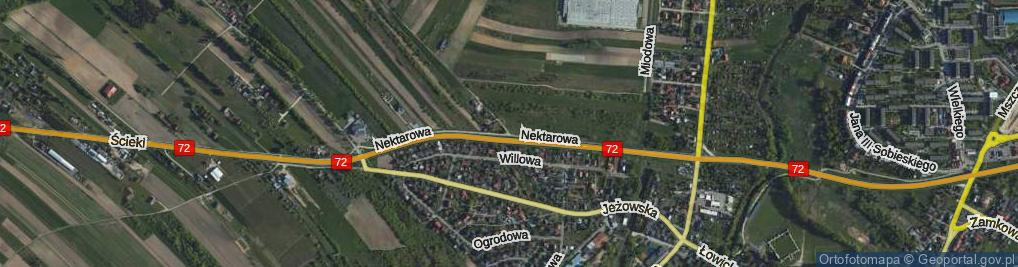 Zdjęcie satelitarne Laskowa ul.